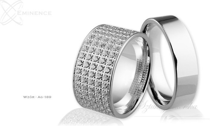 Eminence Obrączki srebrne - wzór Ag-189
