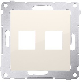 Kontakt Simon Pokrywa gniazda RJ12/RJ45 kremowa DKP2.01/11 Simon54