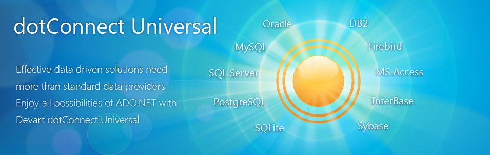 Devart dotConnect Universal Professional Edition Site