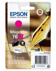 Epson oryginalny ink C13T16334012, T163340, 16XL, magenta, 6.5ml, WorkForce WF-2540WF, WF-2530WF, WF-2520NF, WF-2010 C13T16334012