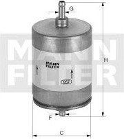 MANN FILTR PALIWA WK 730/3