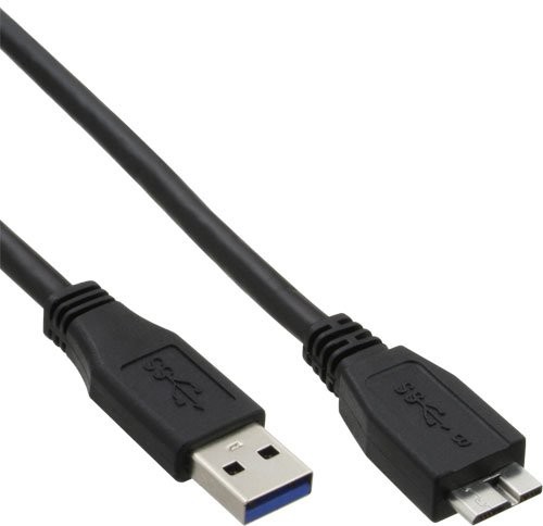 InLine Przewód USB A do kabla micro-B USB 3.0 (1,5 m) Czarny 1 szt.