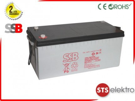 SSB Akumulator żelowy SBCG 200-12i 200Ah 12V M8