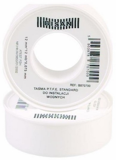 Bisan Taśma P.T.F.E standard do instalacji wodnej