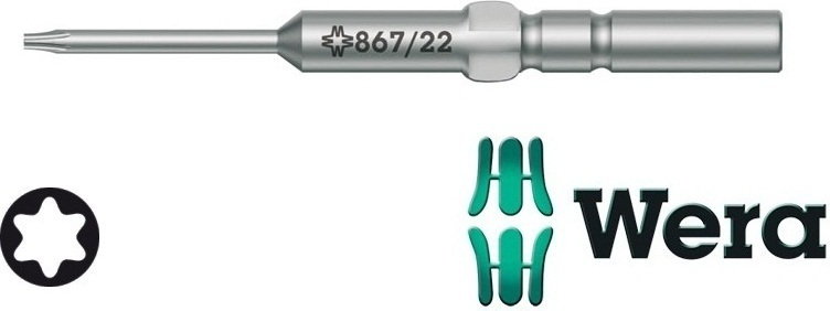 Wera bity HIOS, TX8x60 mm, wysoka precyzja, typ 867/22 (05135422001)