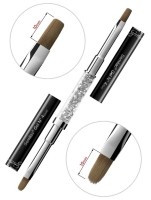 Semilac Gel Kolinsky Brush, pędzelek do żelu, N 4 flat+oval