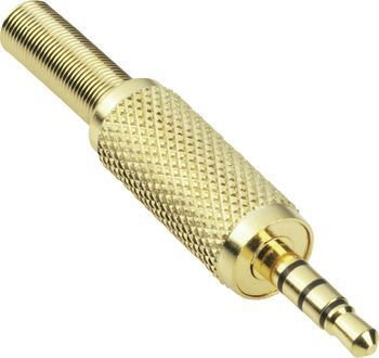 BKL Electronic Wtyk mini jack 3,5 mm, pozłacany (1103057)