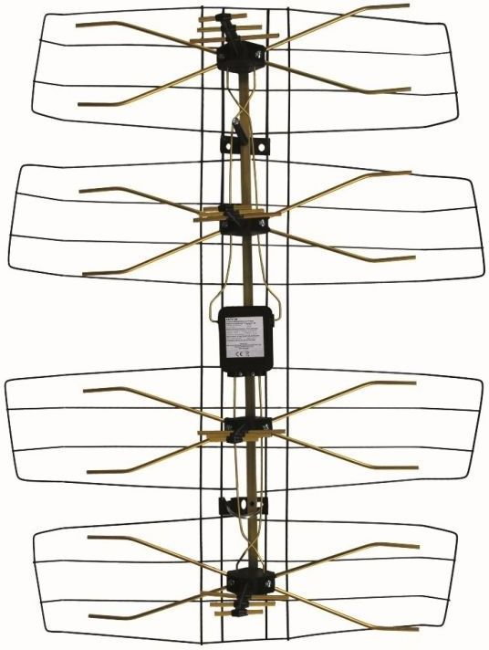 Technisat Antena DVB-T siatkowa,zewnetrzna, wzmacniacz 0000/6011