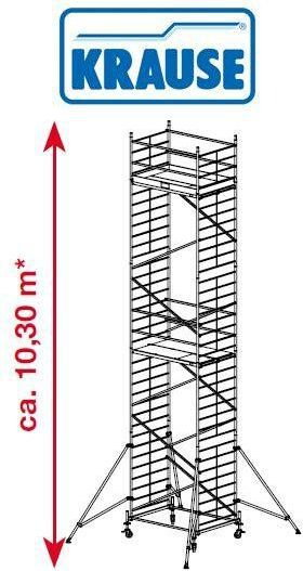 Krause Rusztowanie jezdne, aluminiowe o szerokiej konstrukcji ProTec XXL 10.3m r