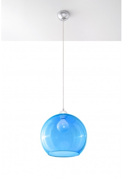 Sollux Lighting Lampa wisząca BALL błękitna
