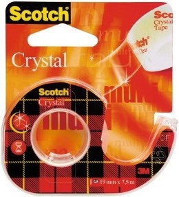 Scotch 3M Taśma CRYSTAL 19 mm x 7,5 m z podajnikiem 3M020