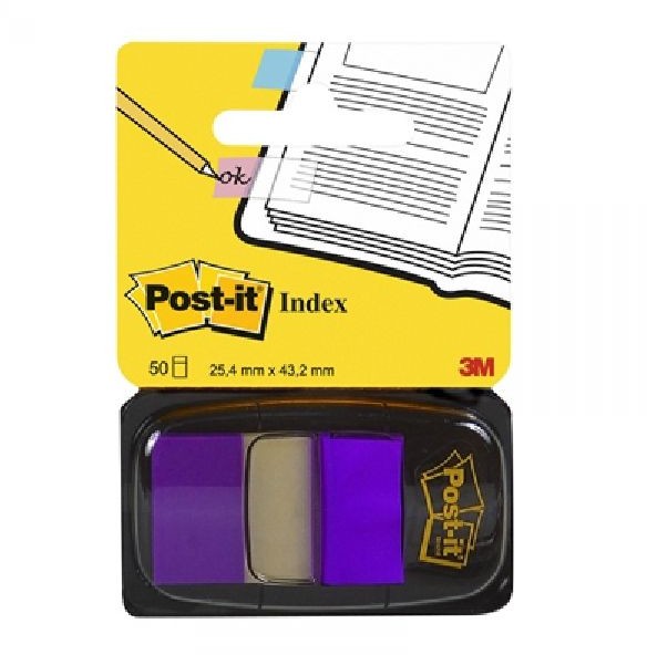 Post-it Zakładki 25 X 43 mm purpurowe 50 kartek - G0060 NB-2291