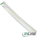 InLine Organizer Opaski zaciskowe na kable, długość 800 mm, szerokość 9 mm, biał (59963B)