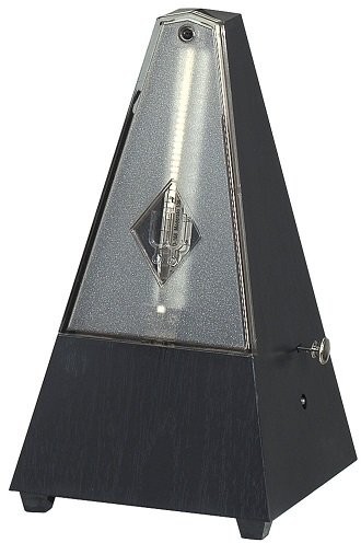 Wittner wittner taktell piramida kształt metronom obudowa z tworzywa sztucznego z dzwonkami Czarny 903434