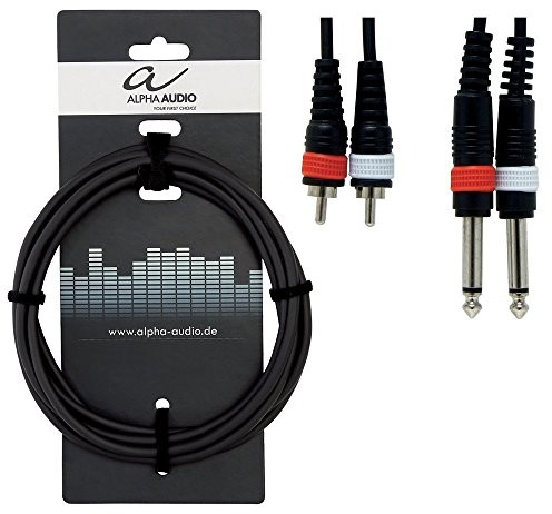 Alpha Audio Alpha audio 190210 Basic Line Twin przewód (1,5 m, na jack mono cinch) 190210