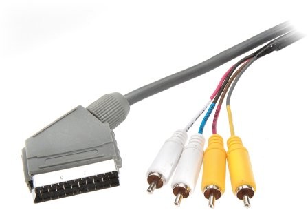 Teccus teccus kable audio/video cable, SCART  4 X wtyk cinch, Mono, 2 m T995