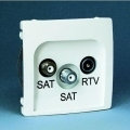 Kontakt Simon Gniazdo ścienne Basic anten. SAT/SAT/RTV końcowe BMZAR+SAT3.1-P2.01/11 biały