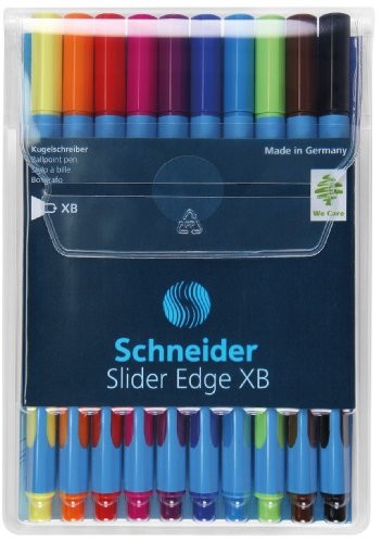 Schneider Slider Edge XB 152290 zestaw 10 długopisów w etui, różne kolory 152290