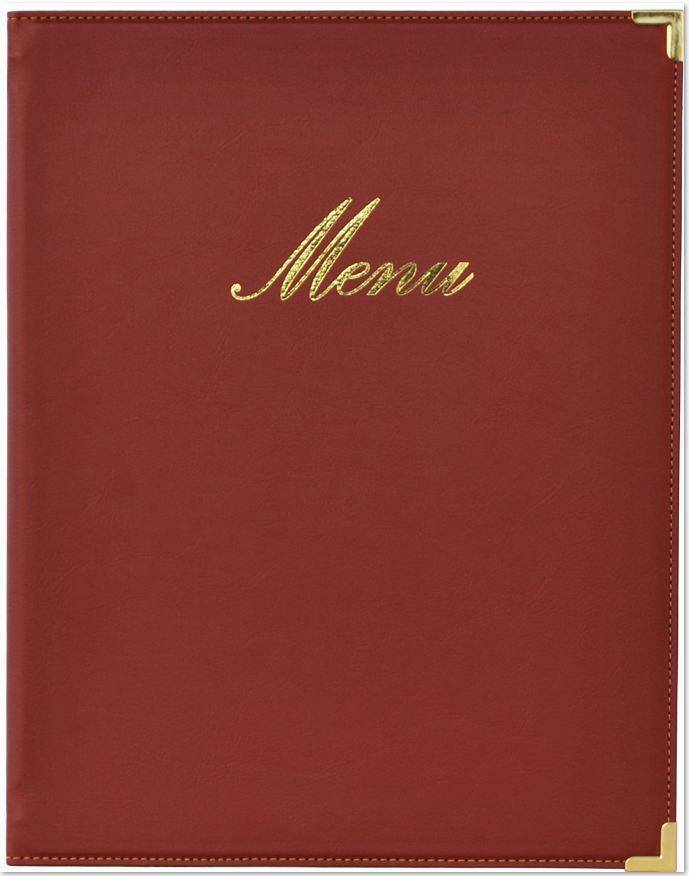 Securit Klasyczna Karta Menu Bordowa | Format A5 MC-CRA5-WR