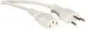 Value Kabel zasilający PowCable IEC Conn biały 19.99.1223-50