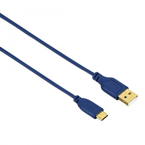 Hama KABEL USB-C - USB 2.0 A FLEXI-SLIM 0.75 M NIEBIESKI 135785