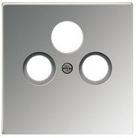 Jung Pytka centralna RTV/SAT - LS Metal Finish Chrome