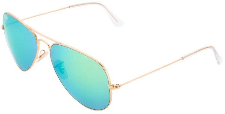 Ray Ban AVIATOR Okulary przeciwsłoneczne goldfarben/zielony 0RB3025