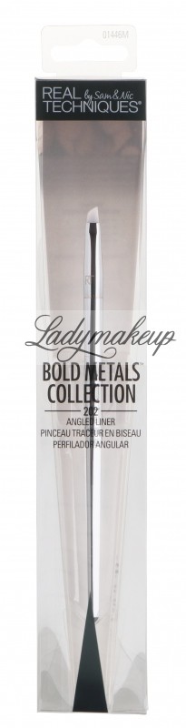 Real Techniques Bold Metals Collection - ANGLED LINER - 202 - Pędzel do eyelinera - 1446