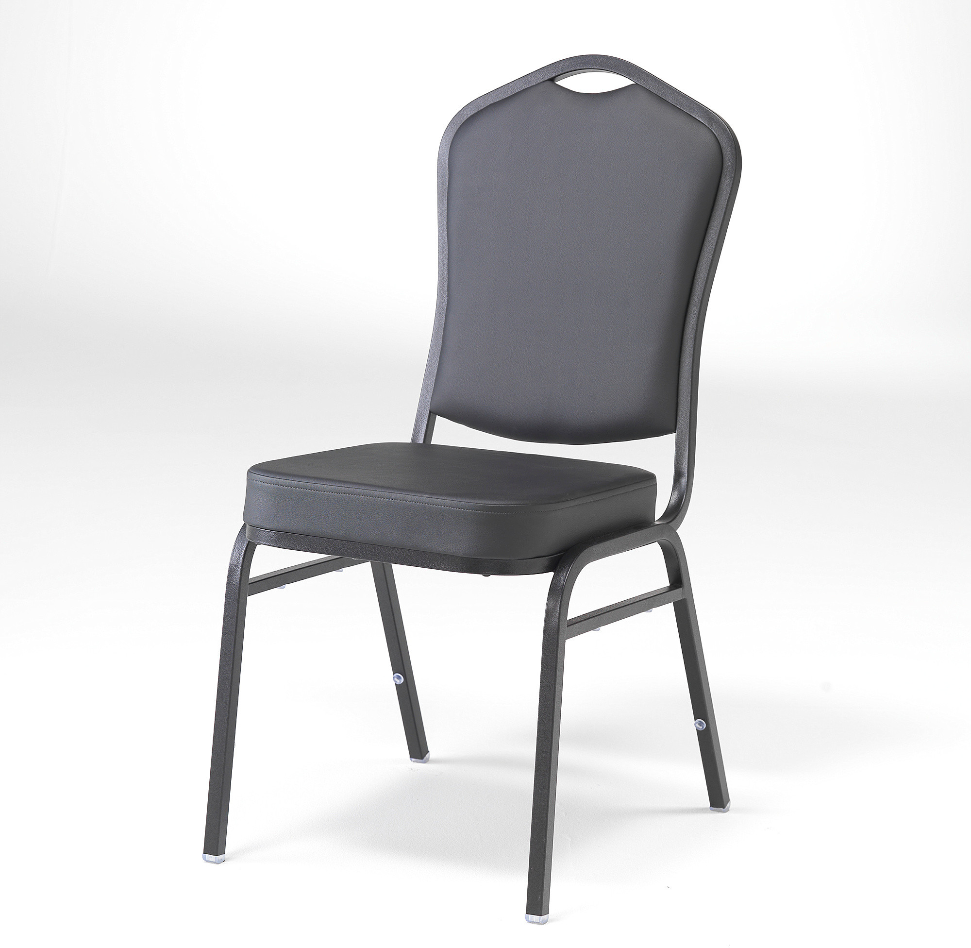 AJ Krzesło do restauracji: czarna eko-skóra 102422