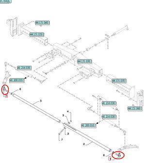 CNH PRZEGUB SKRĘTU 84073399 - 84442906