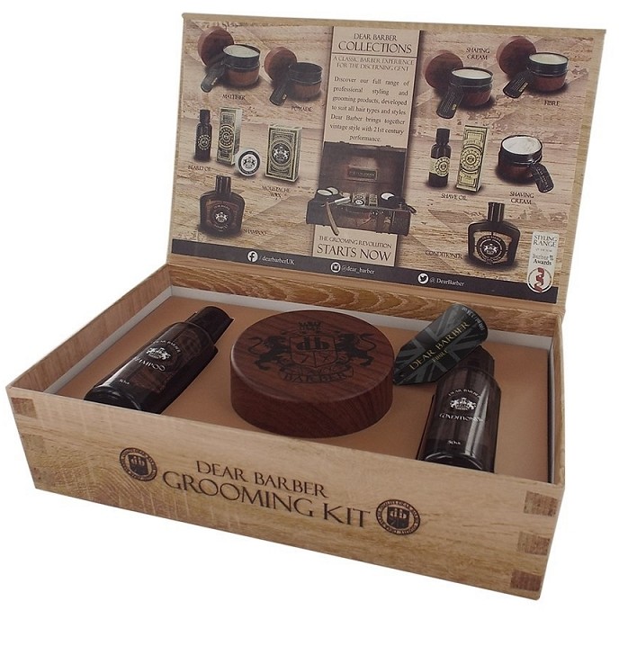 Dear Barber Fiber ZESTAW, Pasta Włóknista 100ml Szampon 50ml Odżywka Wzmacniająca 50ml
