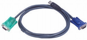 Aten 2L-5202U Kabel HD15M+USB AM/ SPHD15M