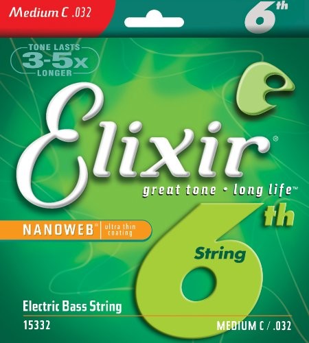 Elixir 15332 Electric Bass String nanoweb Coating .032 Long Scale E15332