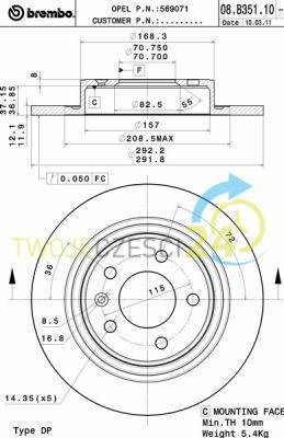 BREMBO 08.B351.11