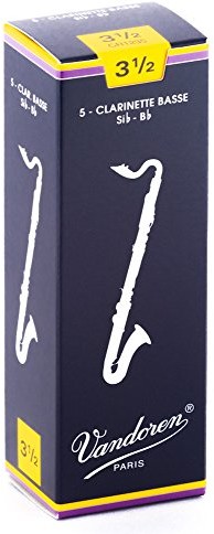 VANDOREN vandoren cr1235 liście zapewnia bas klarnet (grubość 3.5, 5 sztuki) CR1235