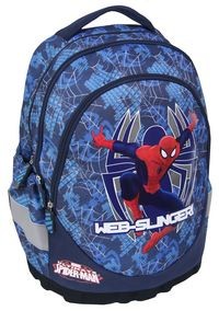 Plecak ergonomiczny 3-komorowy niebieski Spiderman MST Toys