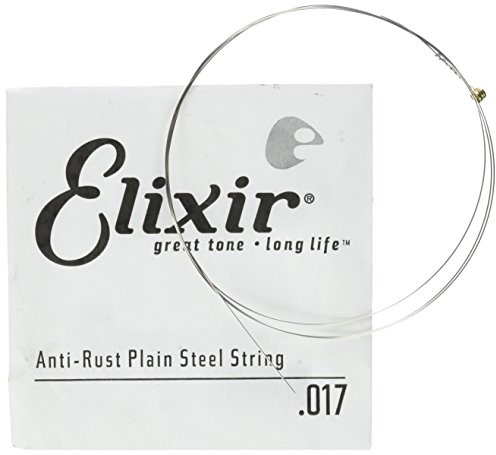 Elixir Plain ball End Anti Rust Single Strings Plain Steel Guitar 13017