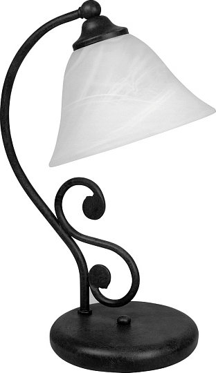 Rabalux klasyczna Lampa stołowa ART DECO DOROTHEA 7772 IP20 Czarny biały