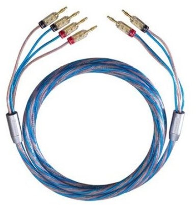 Oehlbach OEHLBACH Bi Tech 4B przewód głośnikowy Bi-Wiring posrebrzane 2 X 2,5/2 X 4,0 MM, złącze z Banana Niebieski 4003635108154