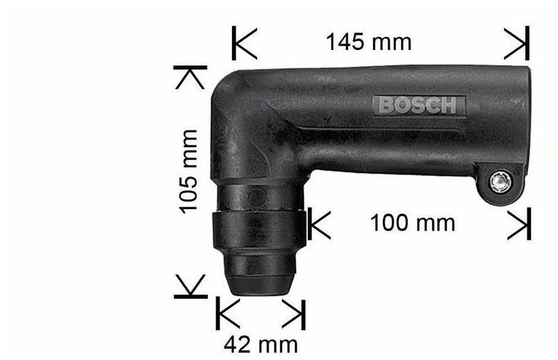 Bosch Głowica kątowa do wiercenia do lekkich młotów udarowo-obrotowych z uchwytem SDS-plus 1618580000