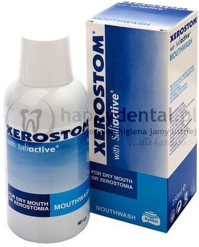 Biocosmetics XEROSTOM Dry Mouth Mouthwash 250ml - płyn skutecznie likwidujący su