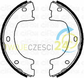 CIFAM Zesatw szczęk hamulcowych, hamulec postojowy 153-249