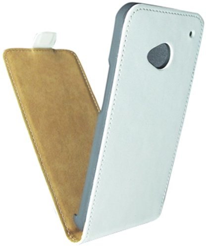 Ksix B1074FU90B Flip-Up Case do HTC One Biały
