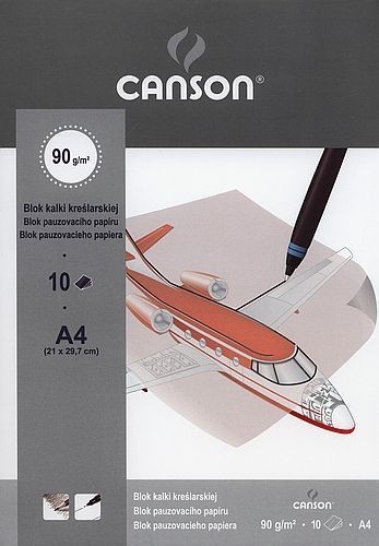 Canson KALKA KREŚLARSKA A4 90/95g BLOK 10ark 6666-177