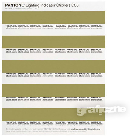 Pantone PANTONE Lighting Indicator Stickers D65 LNDS-1PK-D65