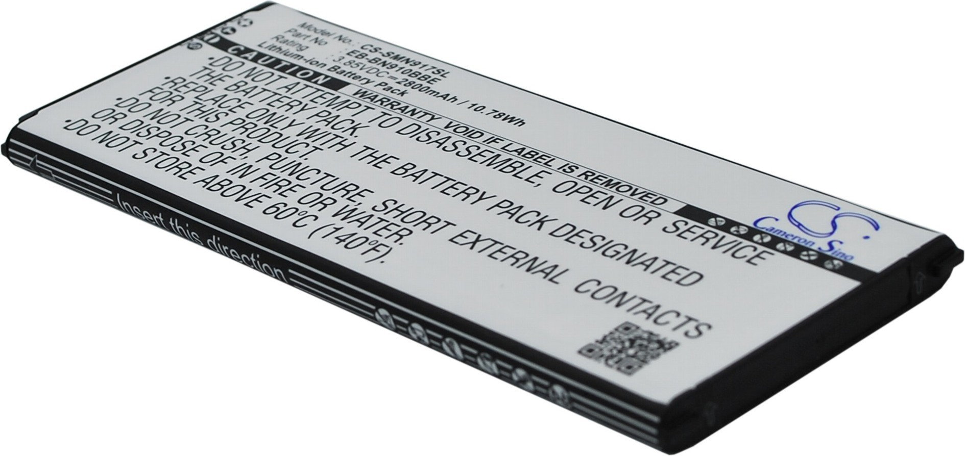 Cameron Sino Samsung Galaxy Note 4 / EB-BN910BBE 2800mAh 10.78Wh Li-Ion 3.85V (CS-SMN917SL)