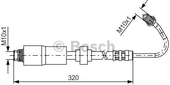 Bosch Przewód hamulcowy elastyczny 1 987 476 067