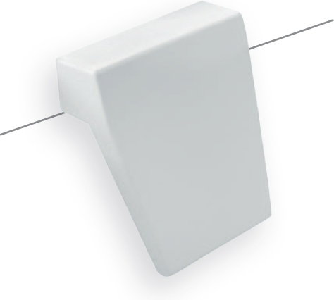 Piramida Zagłówek Modern / Infinity biały do wanien SX-211