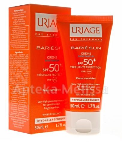 Uriage BARIESUN Krem SPF50+ skóry wrażliwa 50ml