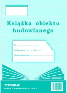 Typograf Druk Książka Obiektu Budowlanego 02299 TP149